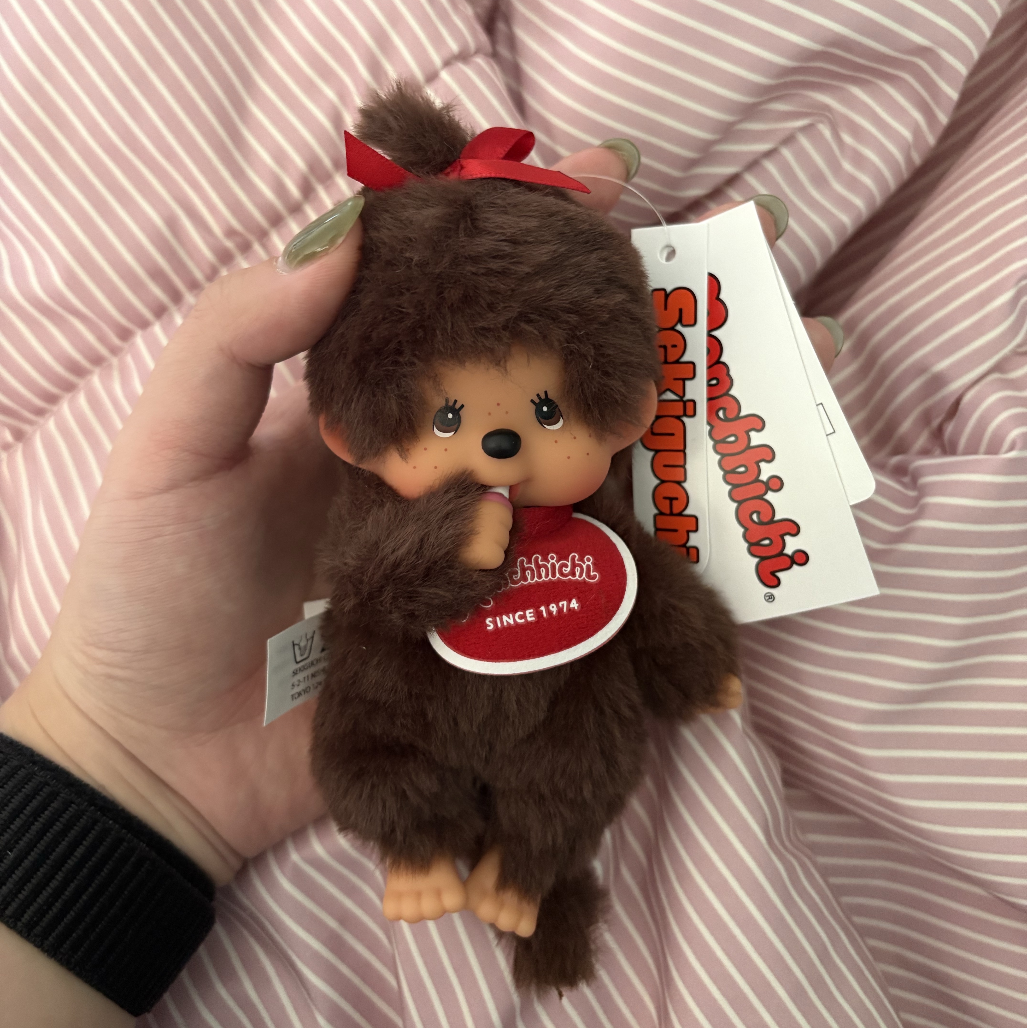 Monchhichi SS Keychain Girl 착용 스타일 - 2