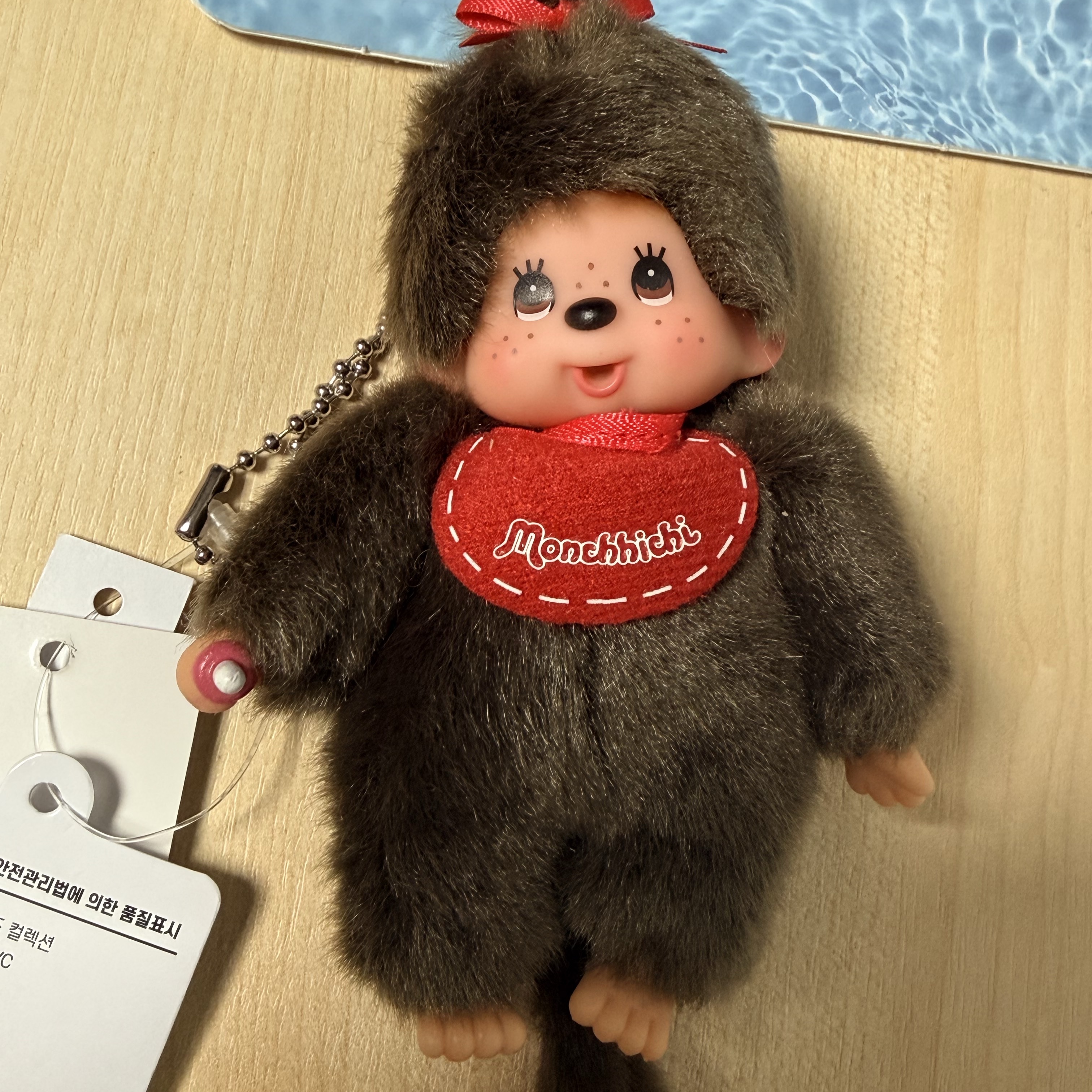 Monchhichi Keychain Mini Girl 착용 스타일