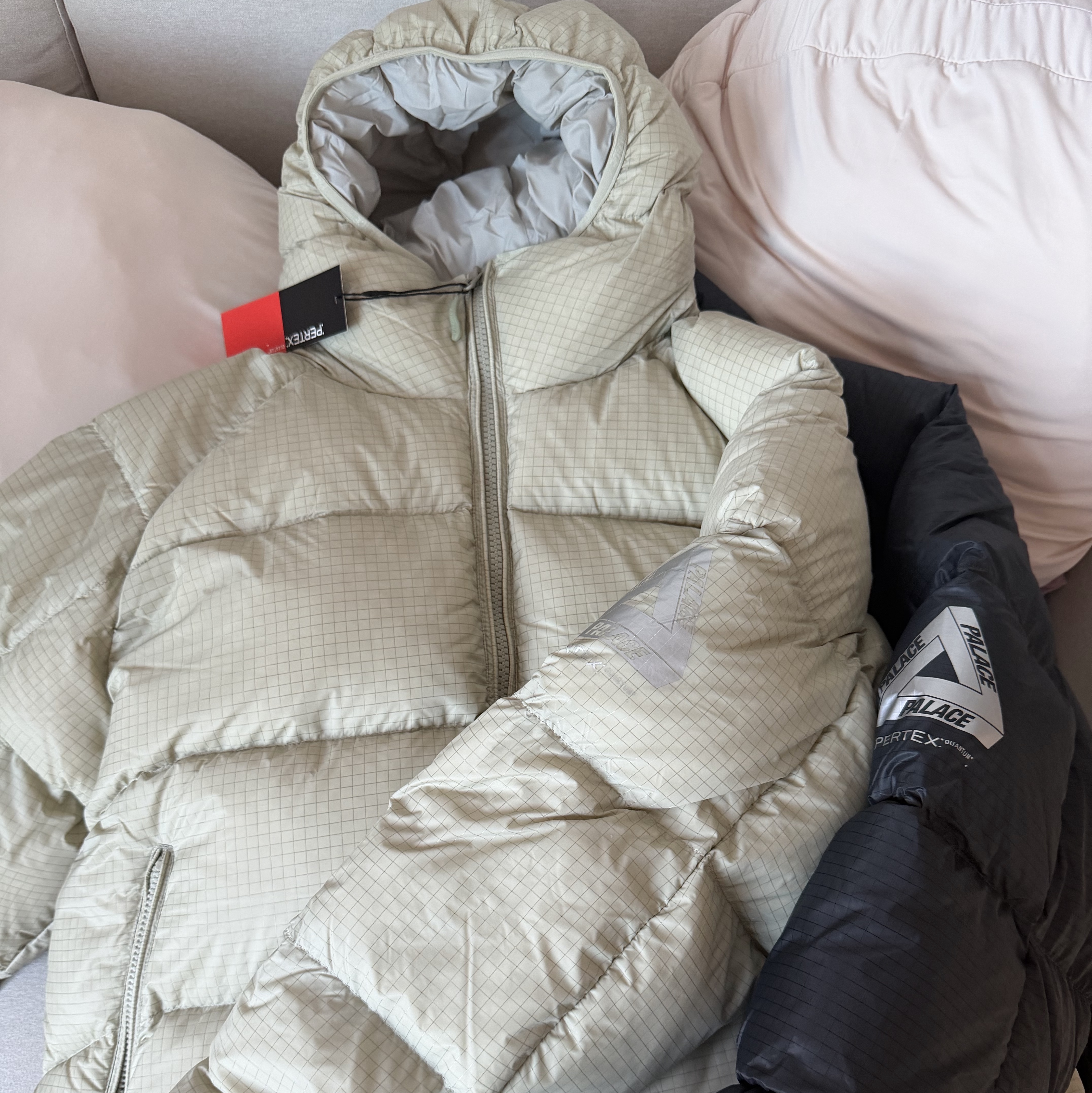 Palace Pertex Quantum RS Puffa Black - 25FW, Palace Pertex Quantum RS Puffa Grey - 25FW 착용 스타일