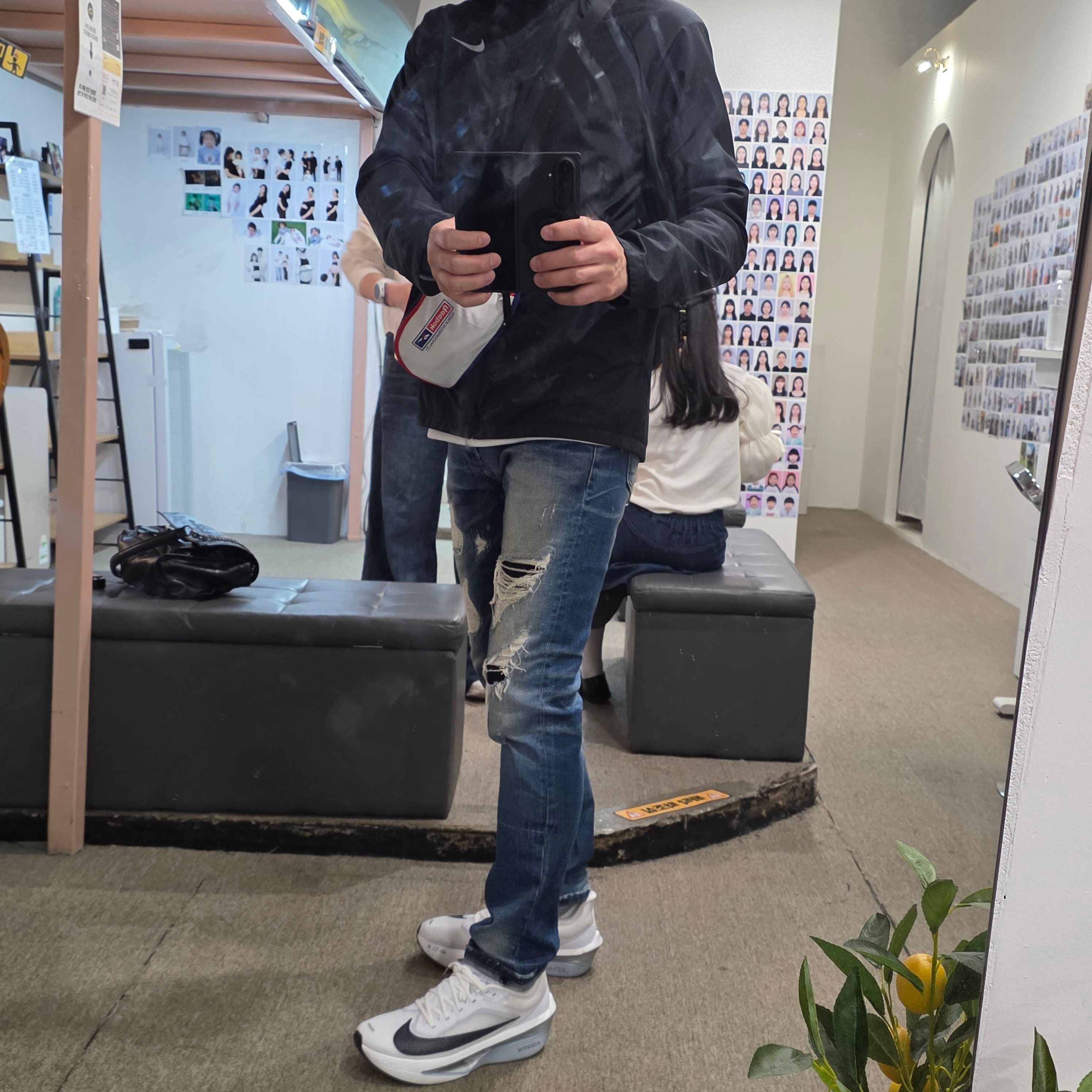 Nike Zoom Fly 6 White Pure Platinum 착용 스타일 - 1