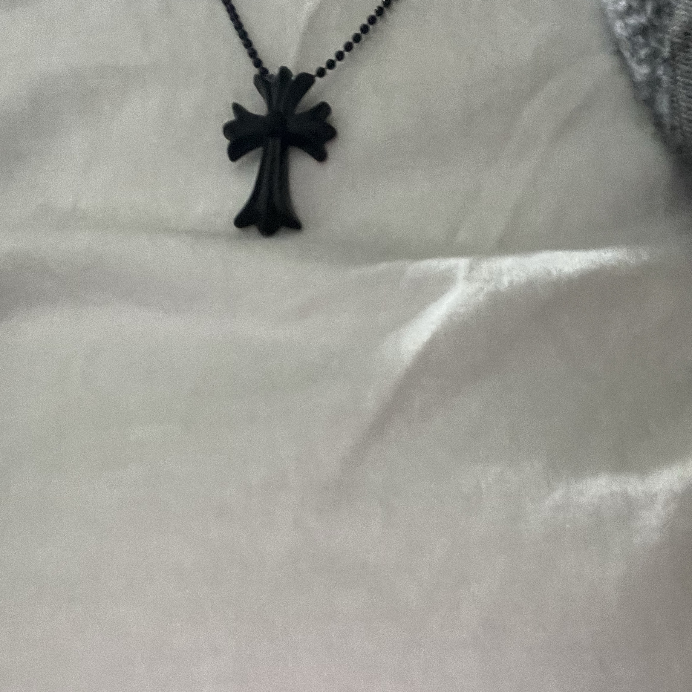 Chrome Hearts Silichrome CH Cross Pendant Black 2022/2023/2025 착용 스타일