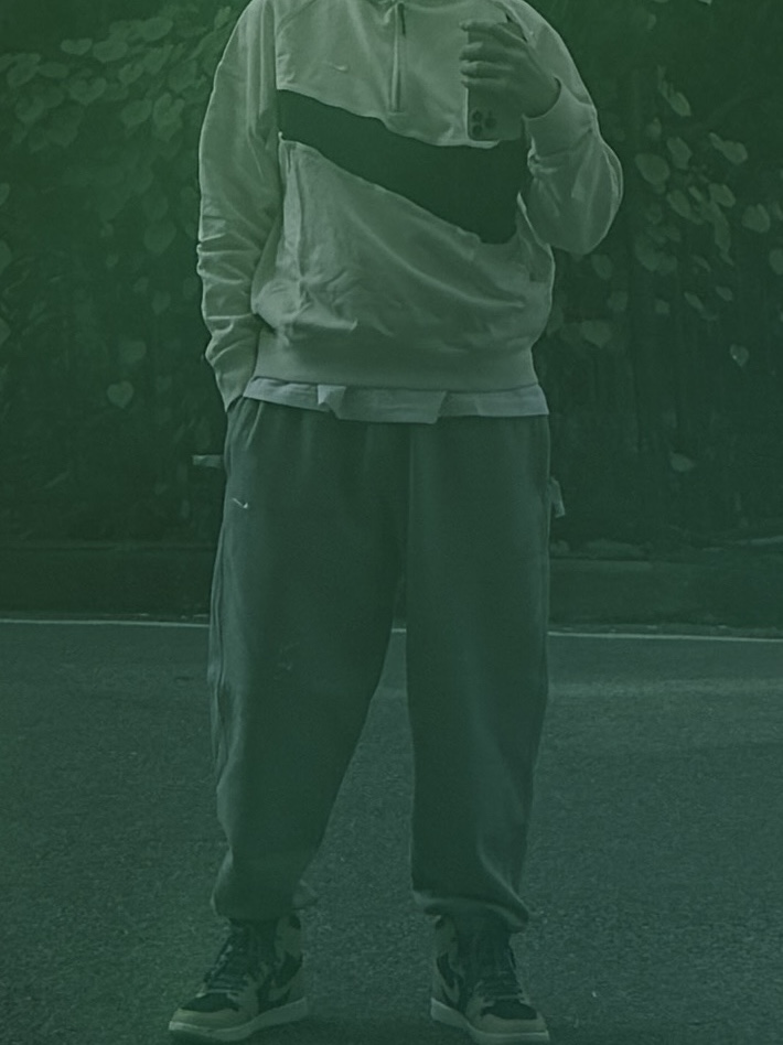 Nike Swoosh Half Zip Fleece Hoodie Coconut Milk Black - Asia, Nike NRG Solo Swoosh Fleece Pants Dark Grey Heather - Asia 착용 스타일