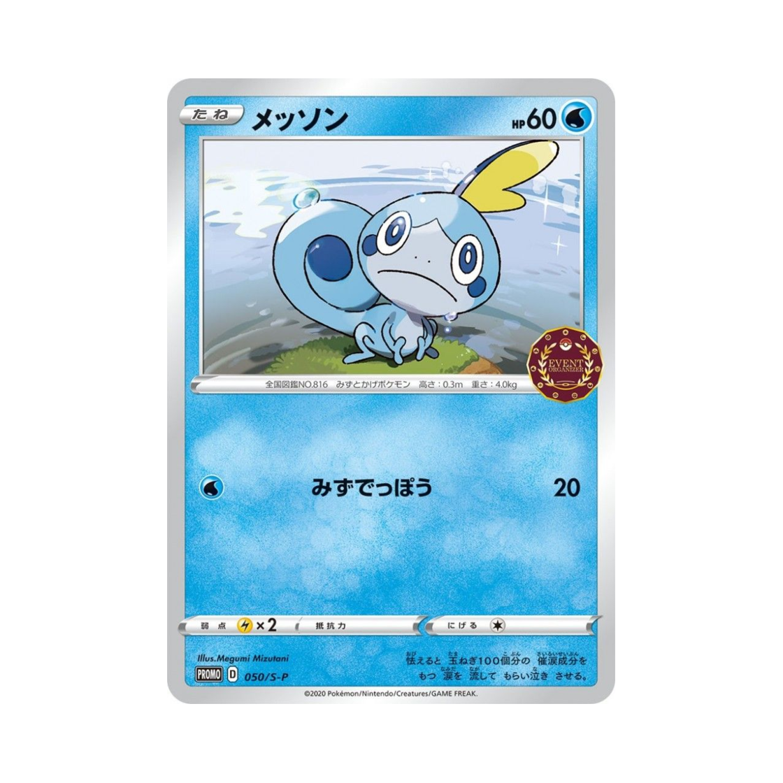 포켓몬 TCG 울머기 P 소드&실드 프로모 카드 (일어판)(Pokemon TCG Sobble P Sword & Shield Promos (Japanese Ver.))