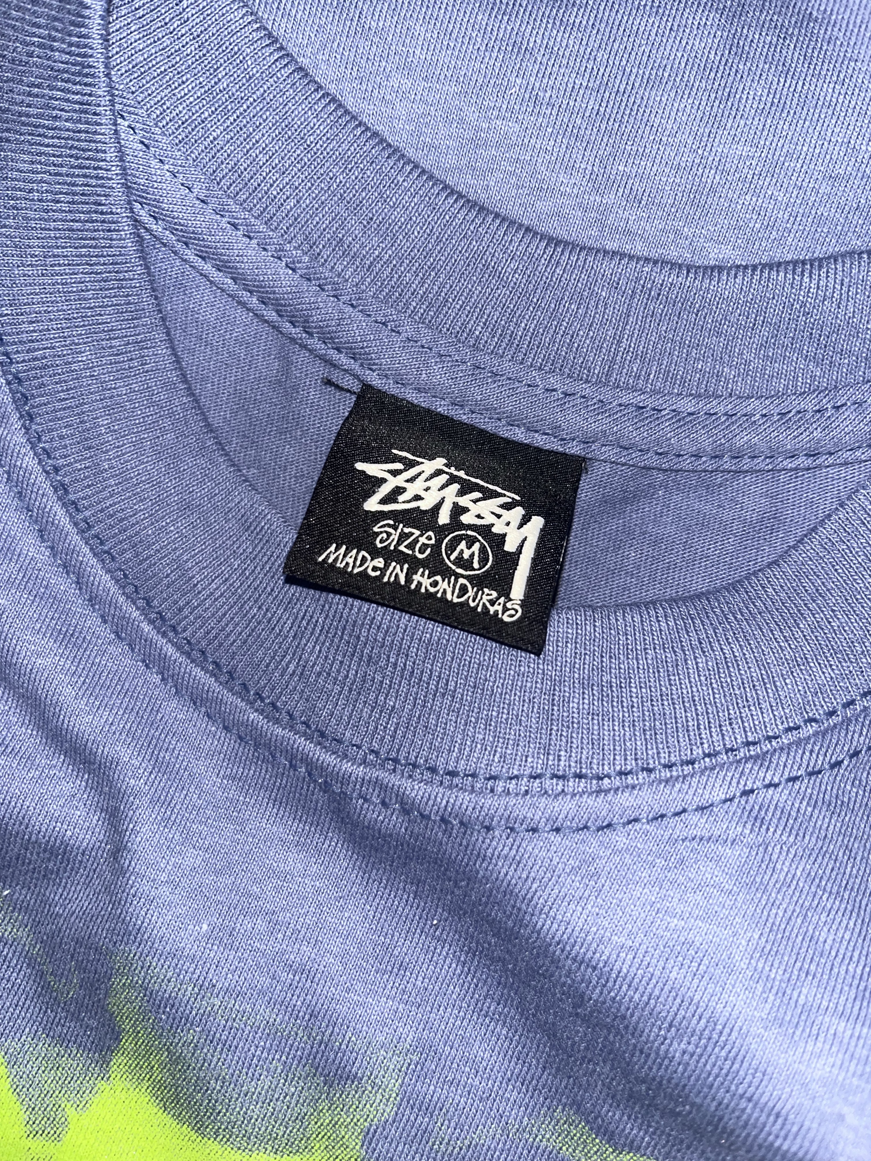 Stussy Rib Cage LS T-Shirt Storm 착용 스타일 - 2