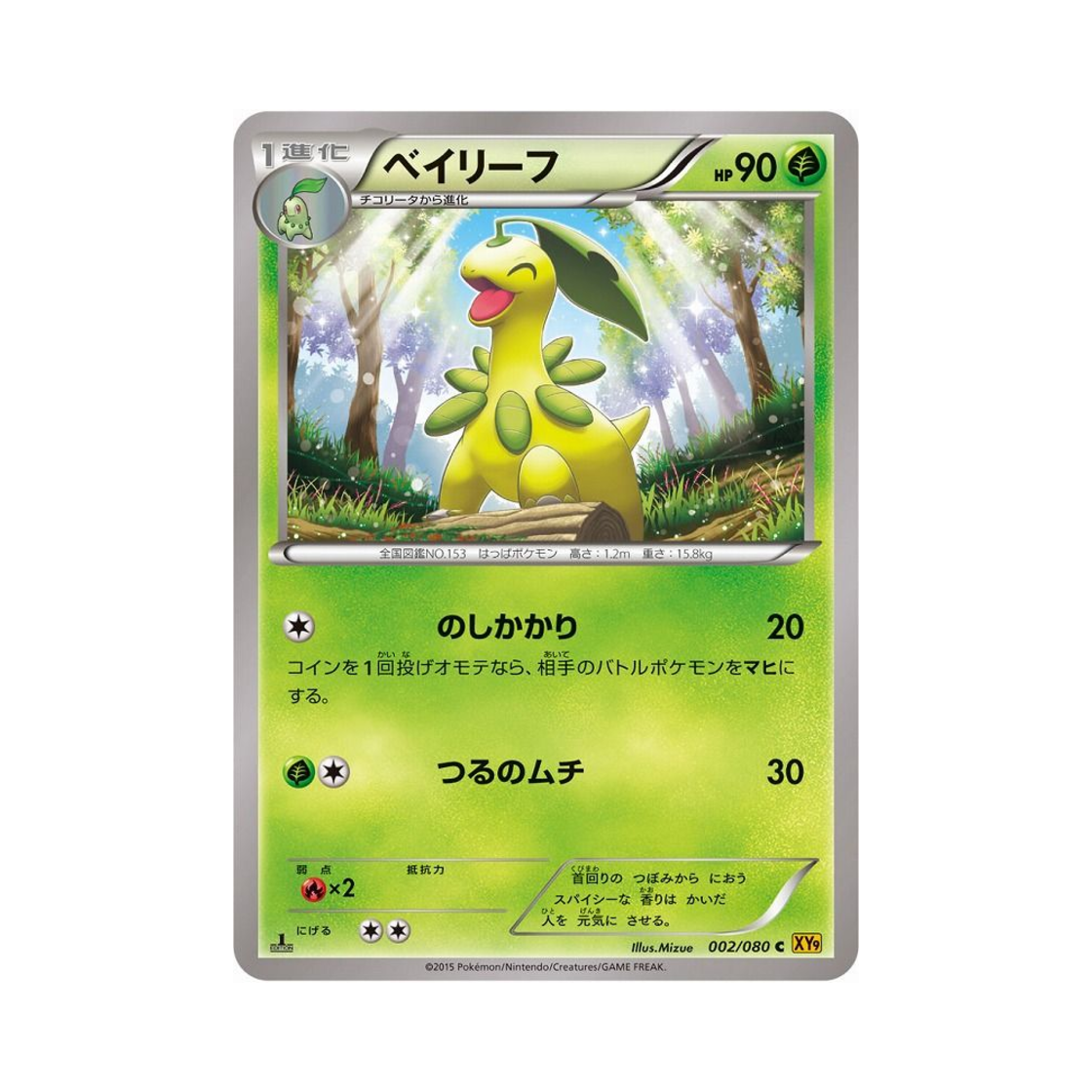포켓몬 TCG 베이리프 C 천공의 분노 퍼스트 에디션 (일어판)(Pokemon TCG Bayleef C Rage Of The Torn Heavens 1st Edition (Japanese Ver.)) - 1