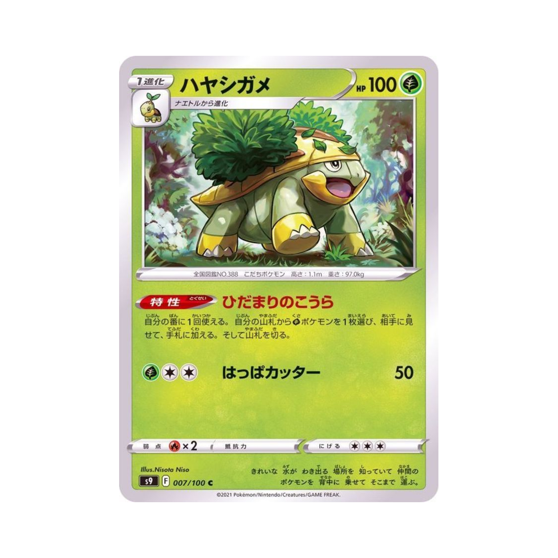 포켓몬 TCG 수풀부기 C 스타버스 (일어판)(Pokemon TCG Grotle C Star Birth (Japanese Ver.))