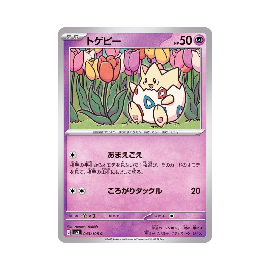 포켓몬 TCG 토게피 C 흑염의 지배자 (일어판)(Pokemon TCG Togepi C Ruler Of The Black Flame (Japanese Ver.)) - 1