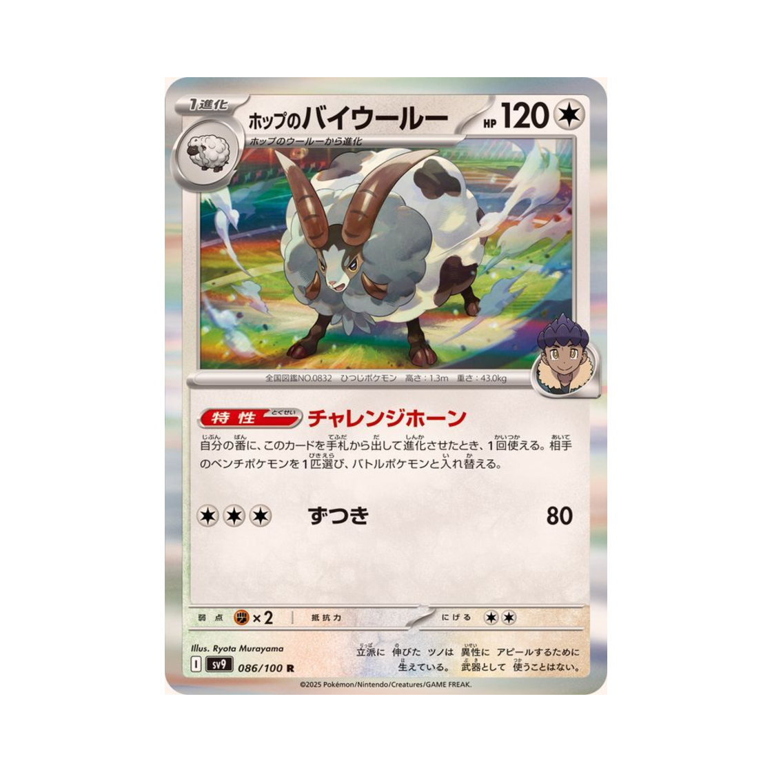 포켓몬 TCG 호브의 배우르 R 배틀 파트너즈 (일어판)(Pokemon TCG Hop's Dubwool R Battle Partners (Japanese Ver.)) - 1