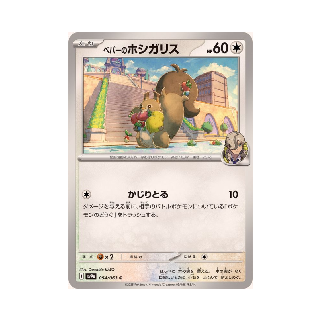 포켓몬 TCG 페퍼의 탐리스 C 열풍의 아레나 (일어판)(Pokemon TCG Arven's Skwovet C Hot Air Arena (Japanese Ver.)) - 1