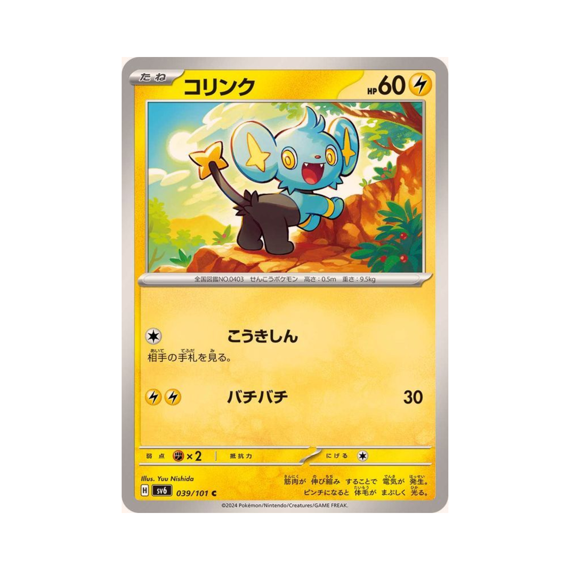 포켓몬 TCG 꼬링크 C 변환의 가면 (일어판)(Pokemon TCG Shinx C Mask Of Change (Japanese Ver.)) - 1