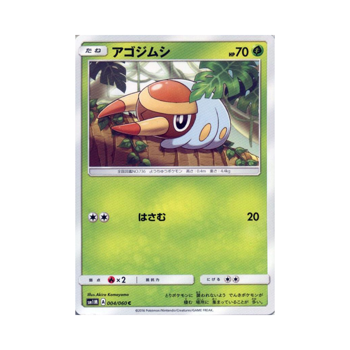 포켓몬 TCG 턱지충이 C 문 컬렉션 (일어판)(Pokemon TCG Grubbin C Collection Moon (Japanese Ver.)) - 1