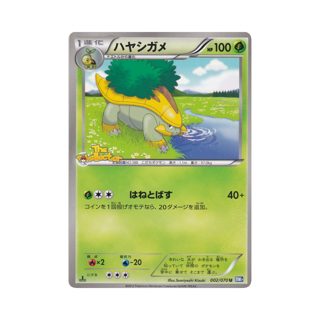 포켓몬 TCG 수풀부기 U 플라스마게일 퍼스트 에디션 (일어판)(Pokemon TCG Grotle U Plasma Gale 1st Edition (Japanese Ver.))
