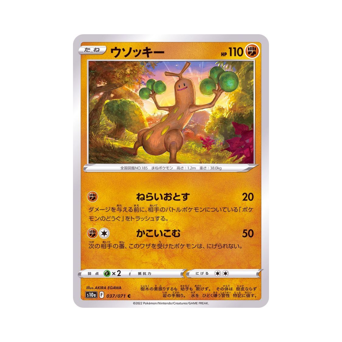 포켓몬 TCG 꼬지모 C 다크판타스마 (일어판)(Pokemon TCG Sudowoodo C Dark Phantasma (Japanese Ver.)) - 1