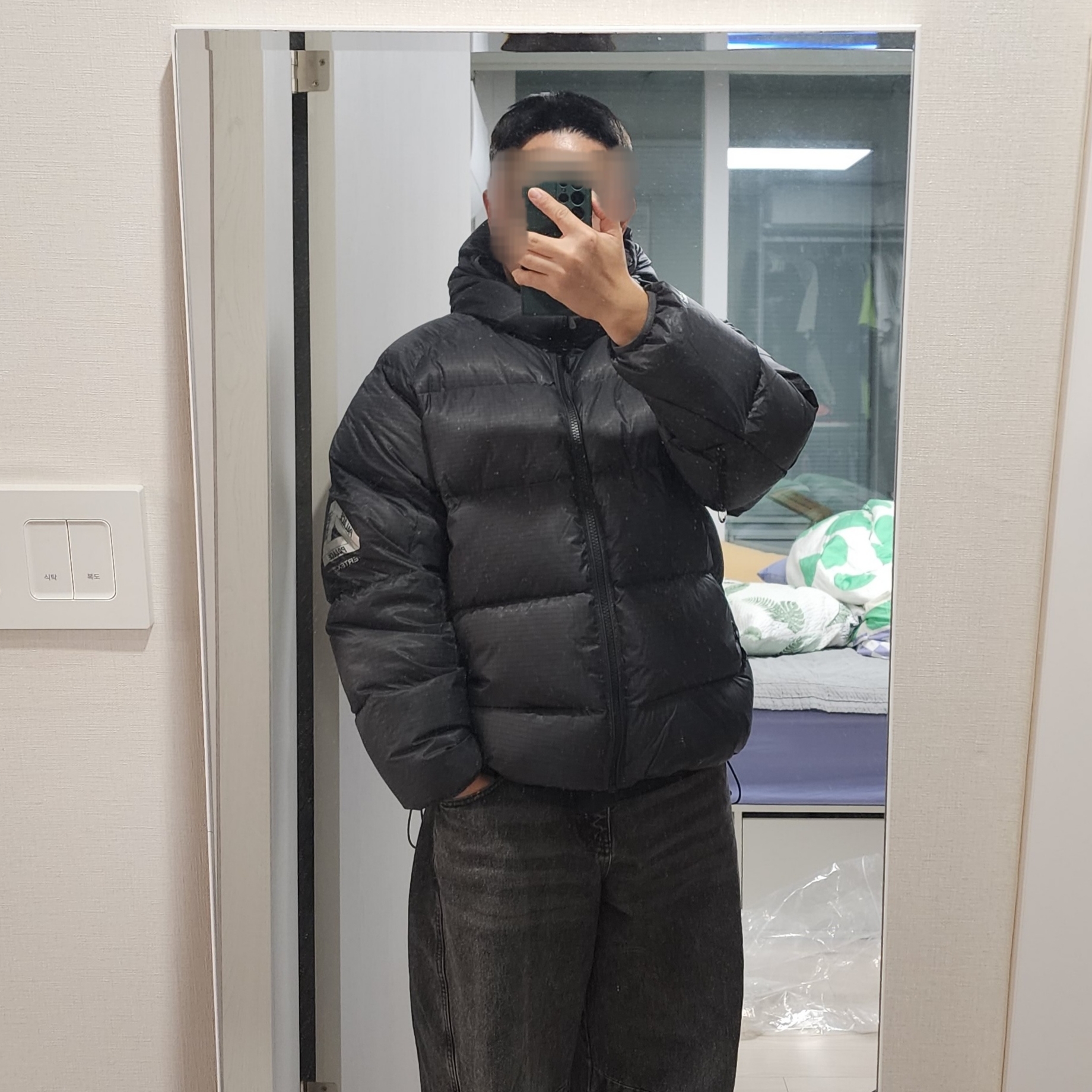 Palace Pertex Quantum RS Puffa Black - 25FW 착용 스타일 - 3