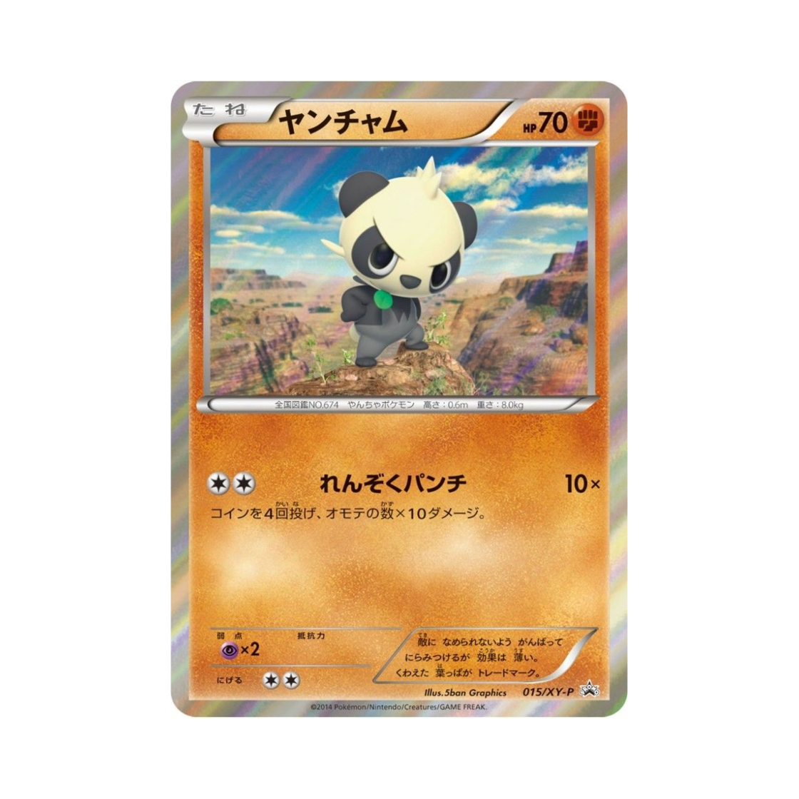 포켓몬 TCG 판짱 P XY 프로모 카드 (일어판)(Pokemon TCG Pancham P XY Promos (Japanese Ver.)) - 1