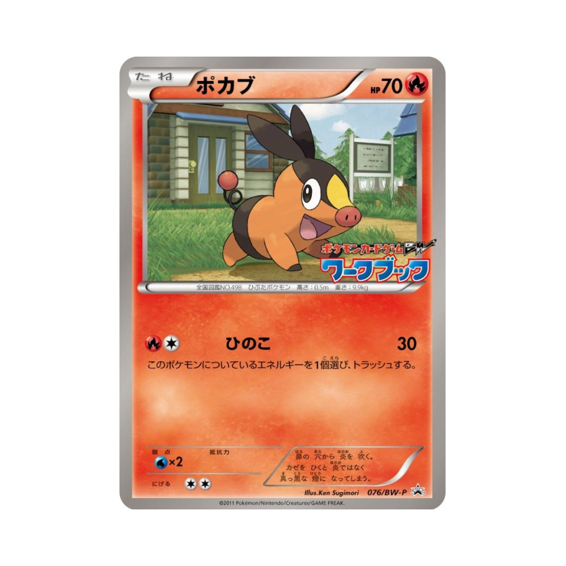 포켓몬 TCG 뚜꾸리 P 블랙 & 화이트 프로모카드 (일어판)(Pokemon TCG Tepig P Black & White Promos (Japanese Ver.))