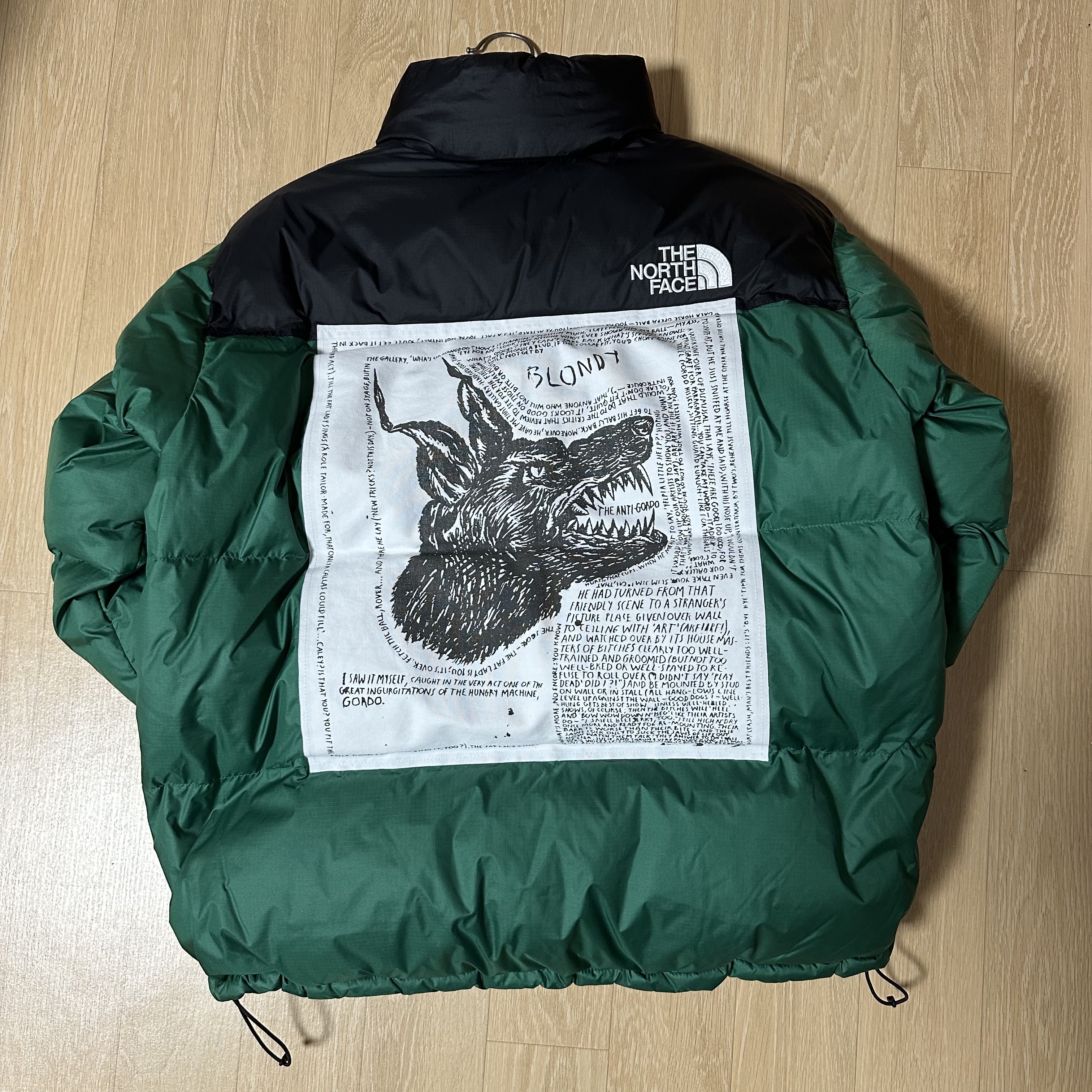 Supreme x The North Face Nuptse Jacket Green - 24FW 착용 스타일