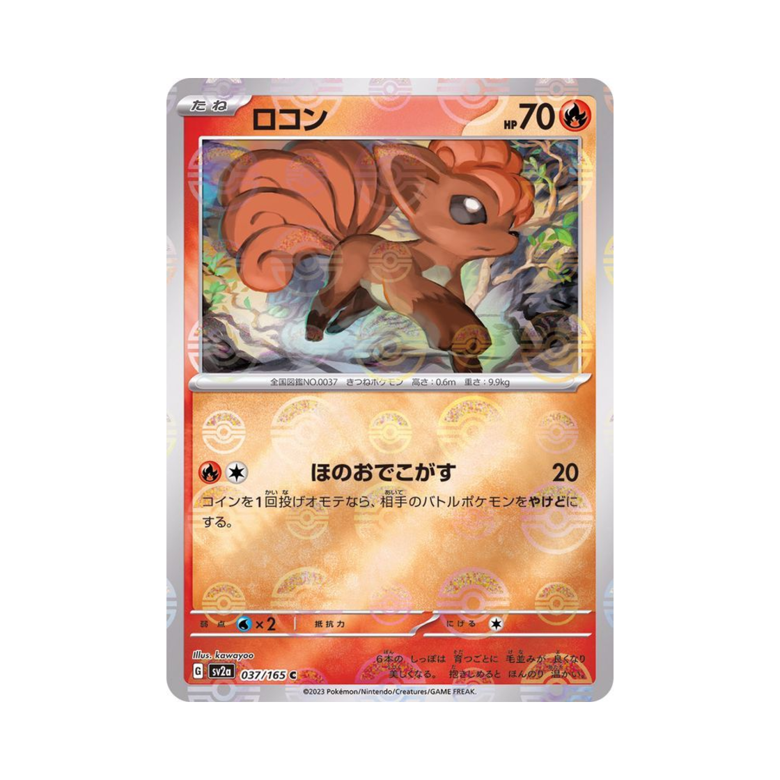 포켓몬 TCG 식스테일 C 몬스터볼 미러 포켓몬 카드 151 (일어판)(Pokemon TCG Vulpix C Monsterball Mirror Pokemon Card 151 (Japanese Ver.)) - 1