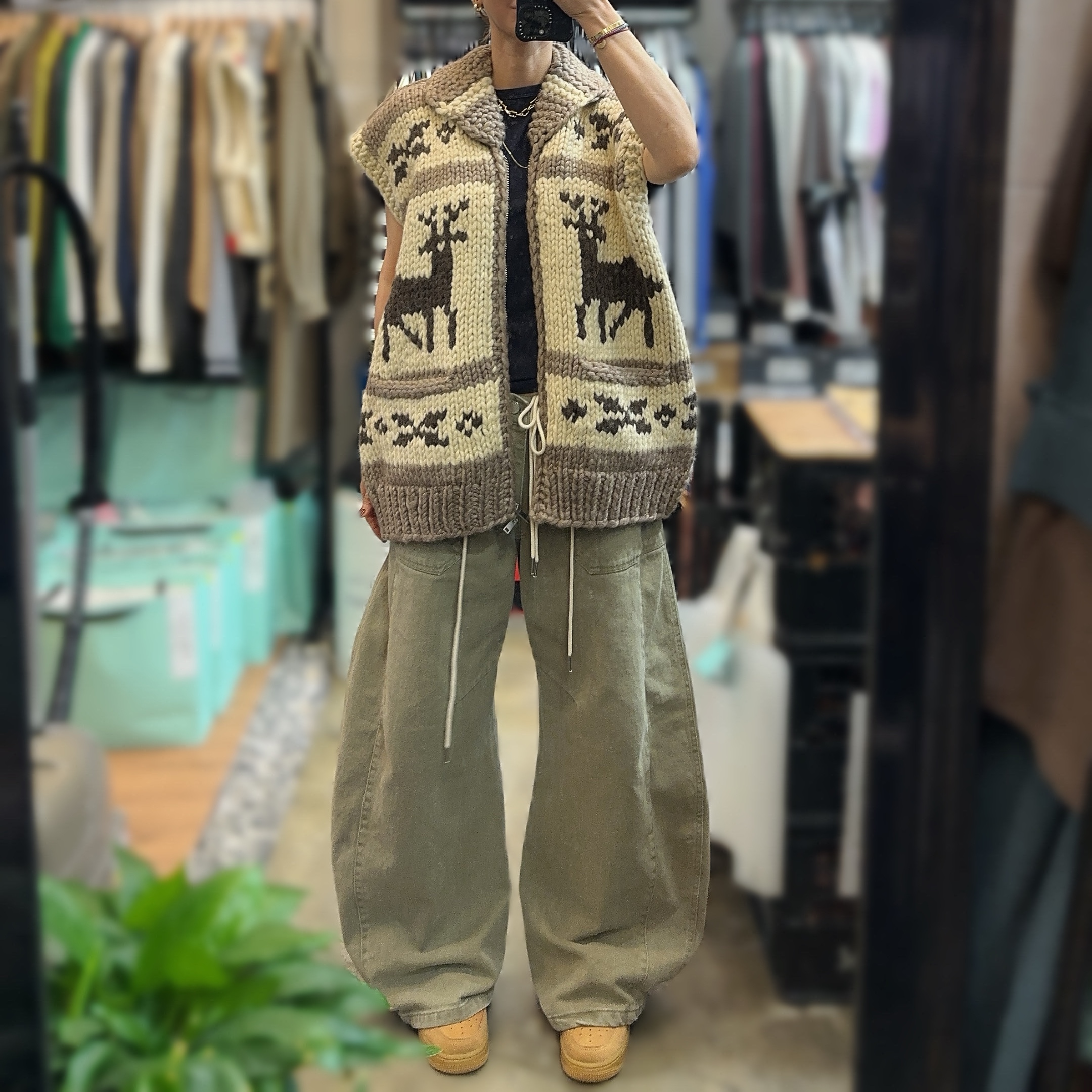 Nike Air Force 1 '07 WB Flax 착용 스타일 - 7