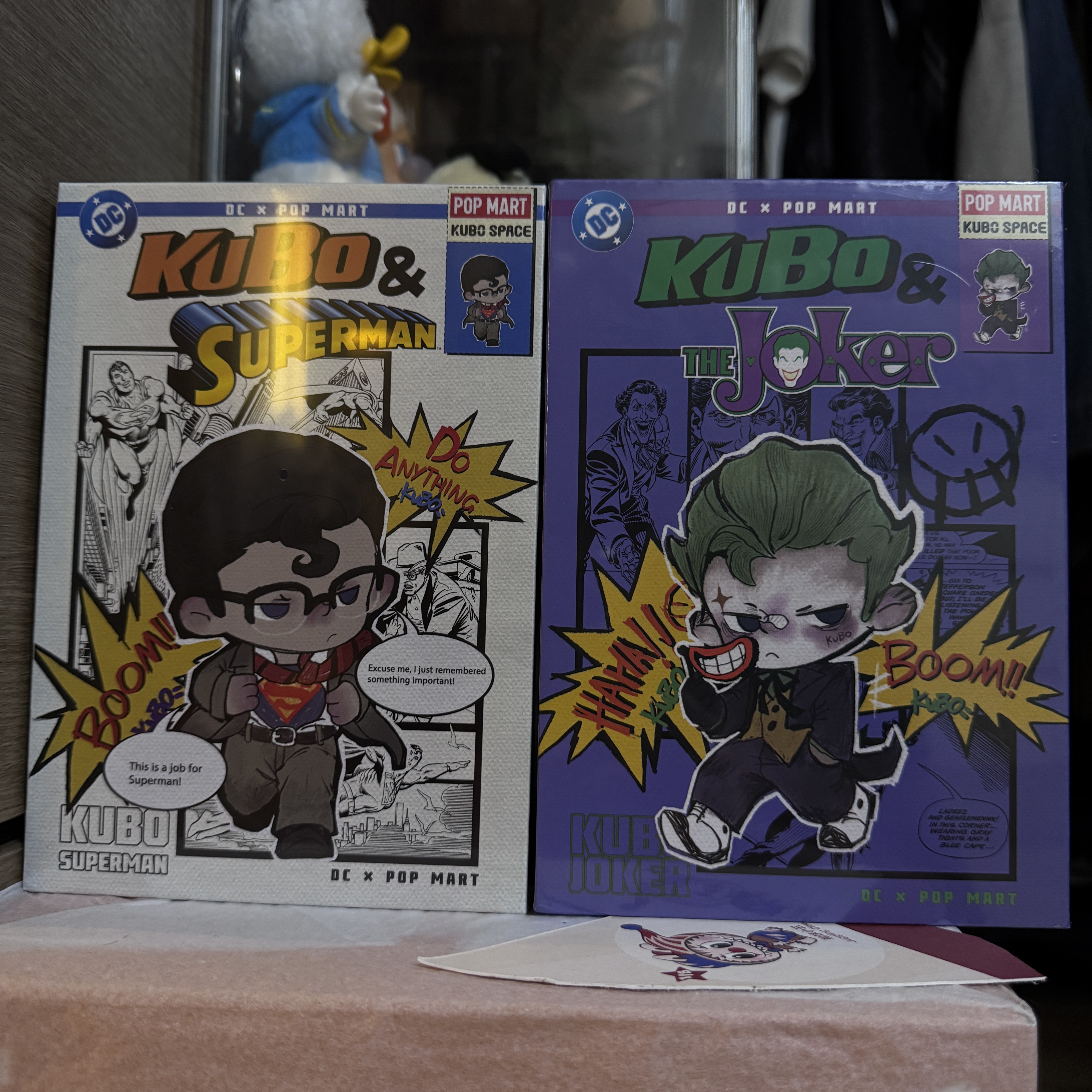 Pop Mart Superman Kubo Figurine, Pop Mart The Joker Kubo Figurine 착용 스타일