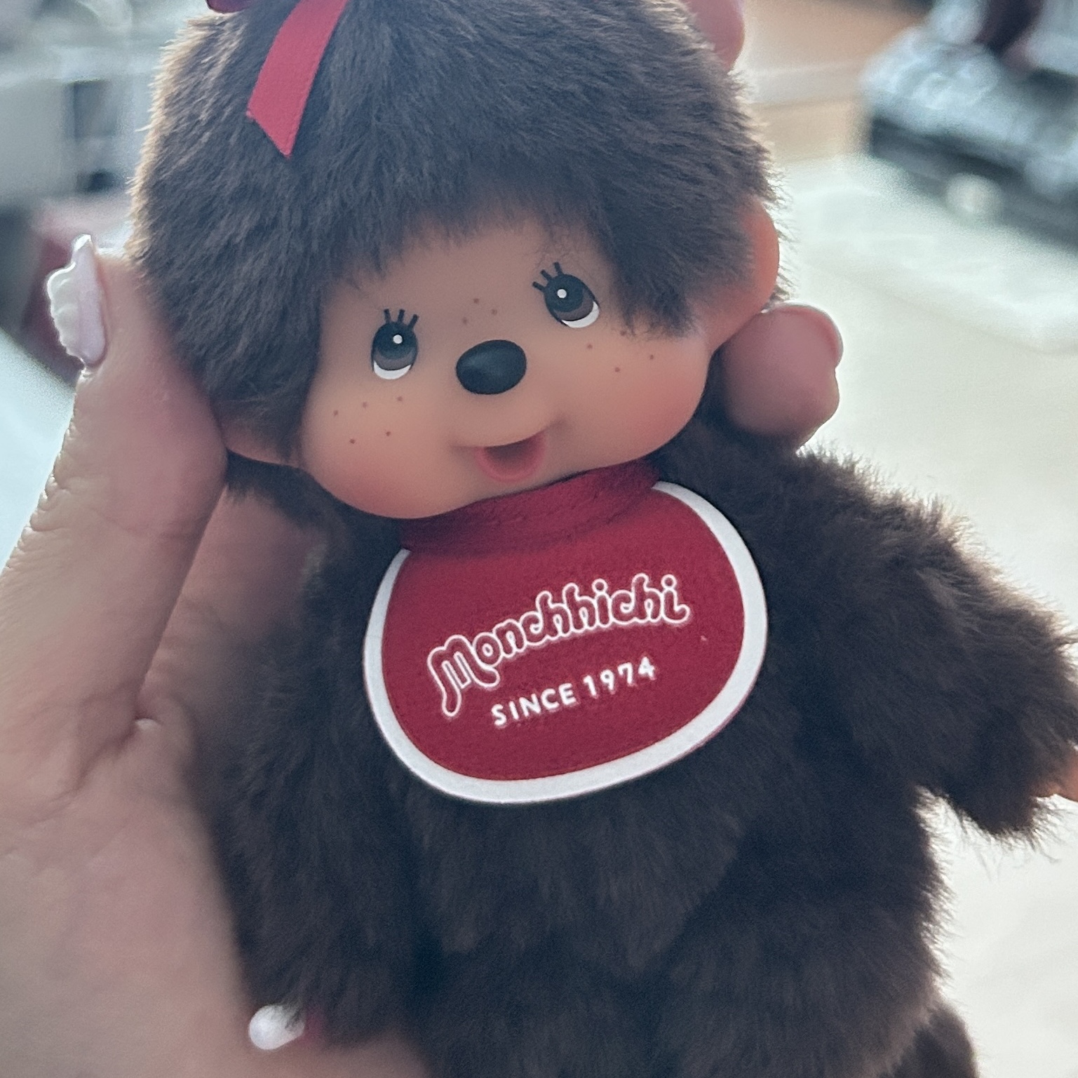 Monchhichi SS Keychain Girl, Salomon XA Pro 3D V9 Gore-Tex Wide Black Phantom 착용 스타일 - 2