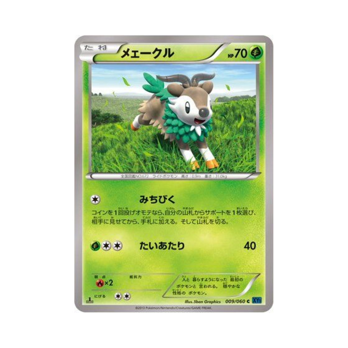 포켓몬 TCG 메이클 C X컬렉션 퍼스트 에디션 (일어판)(Pokemon TCG Skiddo C Collection X 1st Edition (Japanese Ver.)) - 1