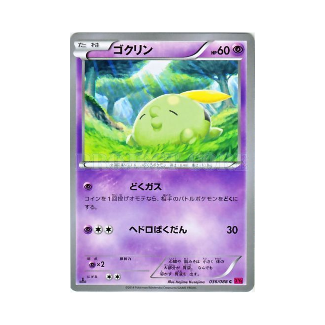 포켓몬 TCG 꼴깍몬 C 팬텀게이트 퍼스트 에디션 (일어판)(Pokemon TCG Gulpin C Phantom Gate 1st Edition (Japanese Ver.)) - 1