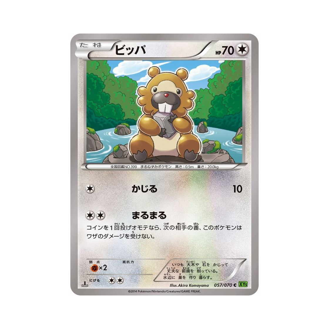 포켓몬 TCG 비버니 C 타이달스톰 퍼스트 에디션 (일어판)(Pokemon TCG Bidoof C Tidal Storm 1st Edition (Japanese Ver.)) - 1