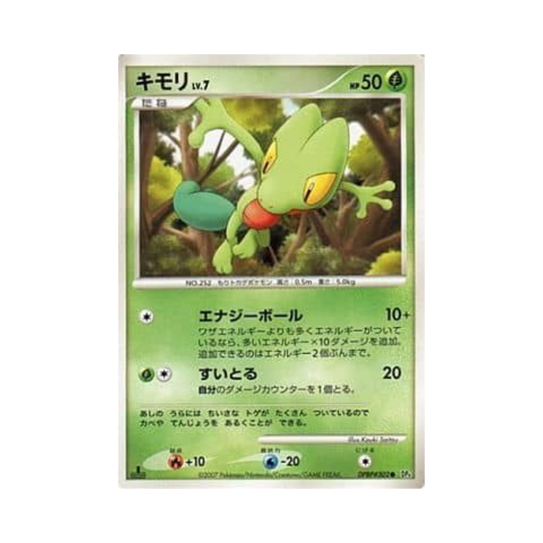 포켓몬 TCG 나무지기 C 던 대쉬 (일어판)(Pokemon TCG Treecko C Dawn Dash (Japanese Ver.))