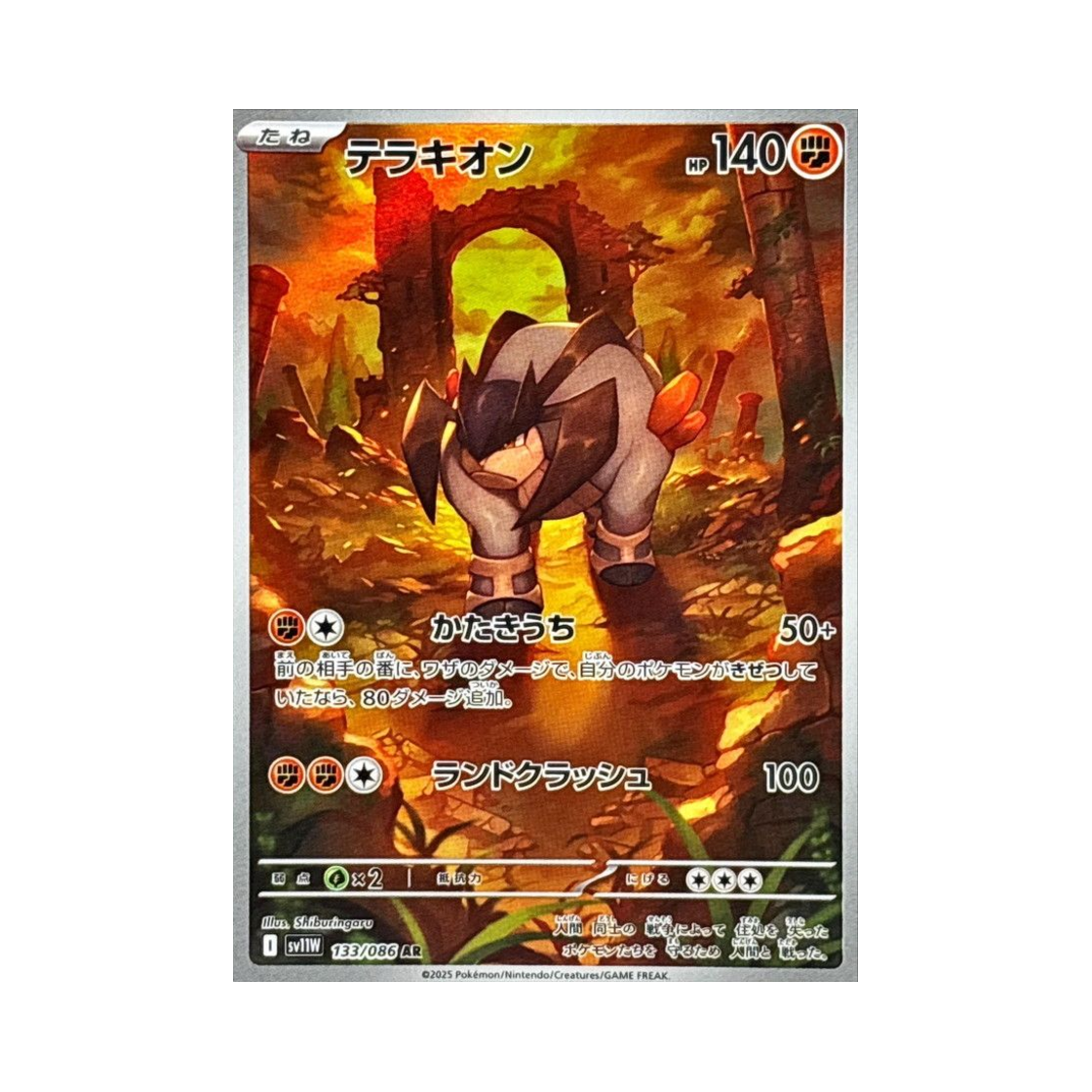 포켓몬 TCG 테라키온 AR 화이트 플레어 (일어판)(Pokemon TCG Terrakion AR White Flare (Japanese Ver.)) - 1