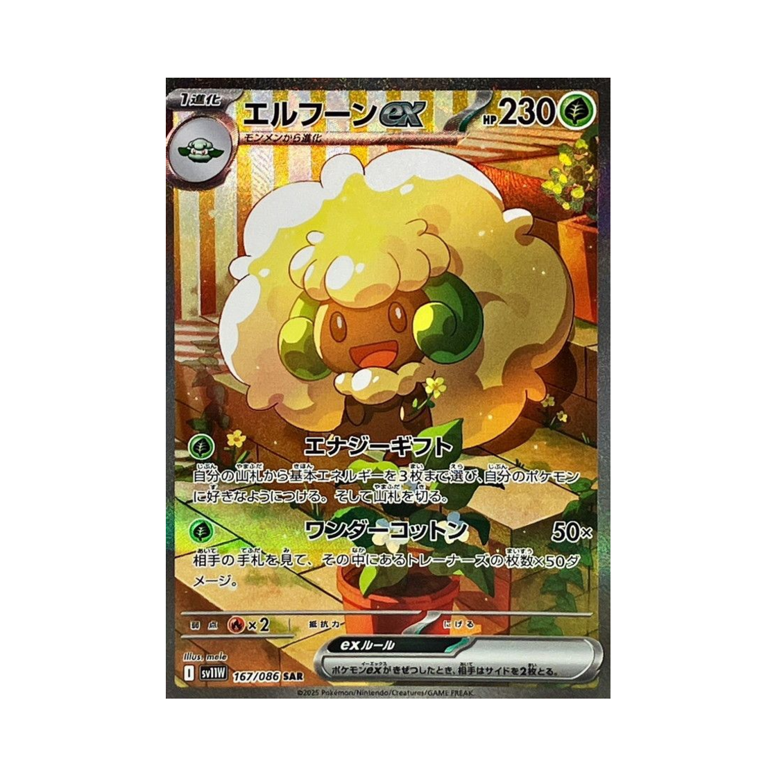 포켓몬 TCG 엘풍 ex SAR 화이트 플레어 (일어판)(Pokemon TCG Whimsicott ex SAR White Flare (Japanese Ver.)) - 1
