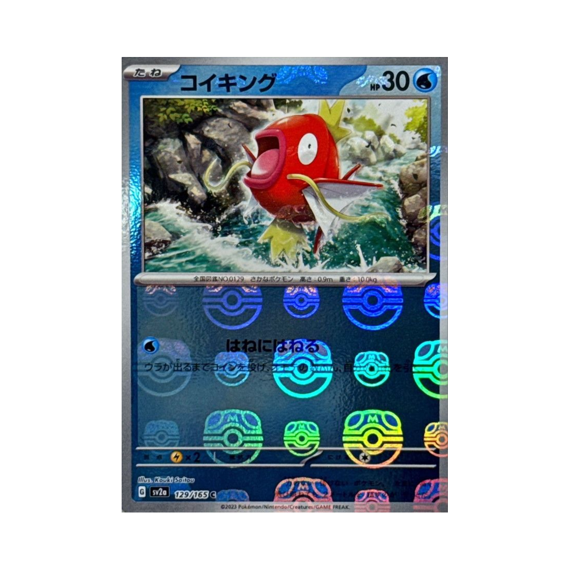포켓몬 TCG 잉어킹 C 마스터볼 미러 포켓몬 카드 151 (일어판)(Pokemon TCG Magikarp C Masterball Mirror Pokemon Card 151 (Japanese Ver.))