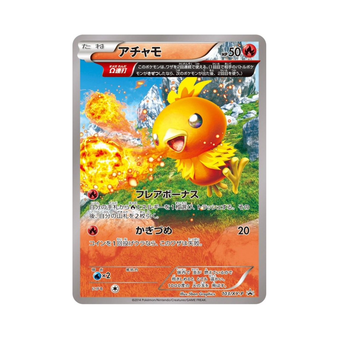 PROMO103-XY-P Pokemon TCG Torchic P XY Promos (Japanese Ver.)