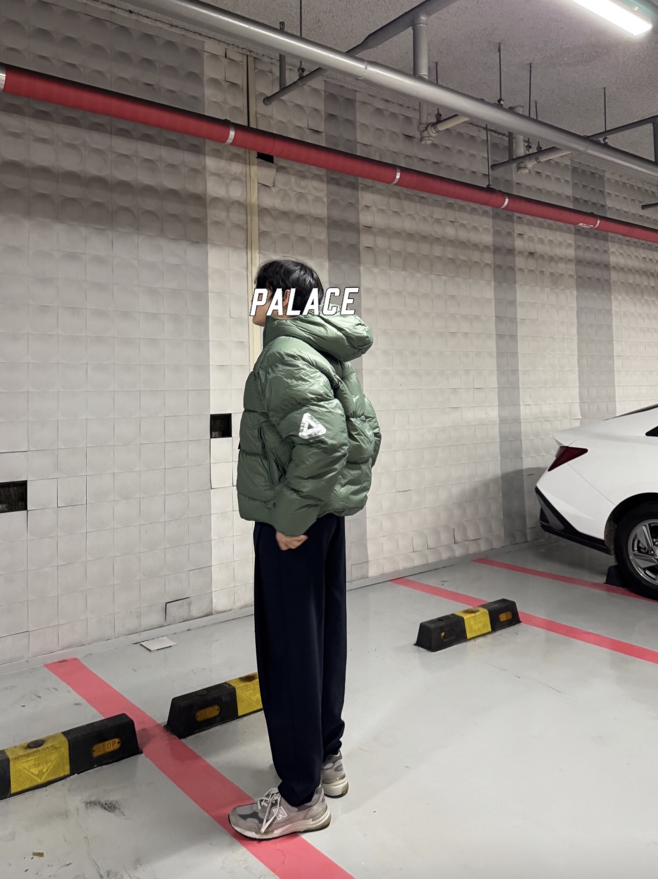Palace Pertex Quantum RS Puffa Green - 25FW, Palace Pertex Quantum RS Puffa Black - 25FW 착용 스타일