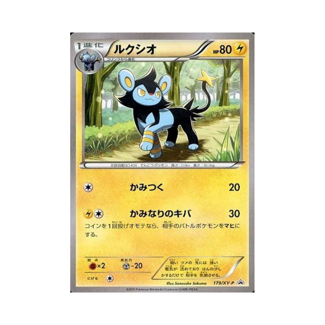 PROMO179-XY-P Pokemon TCG Luxio P XY Promos (Japanese Ver.)