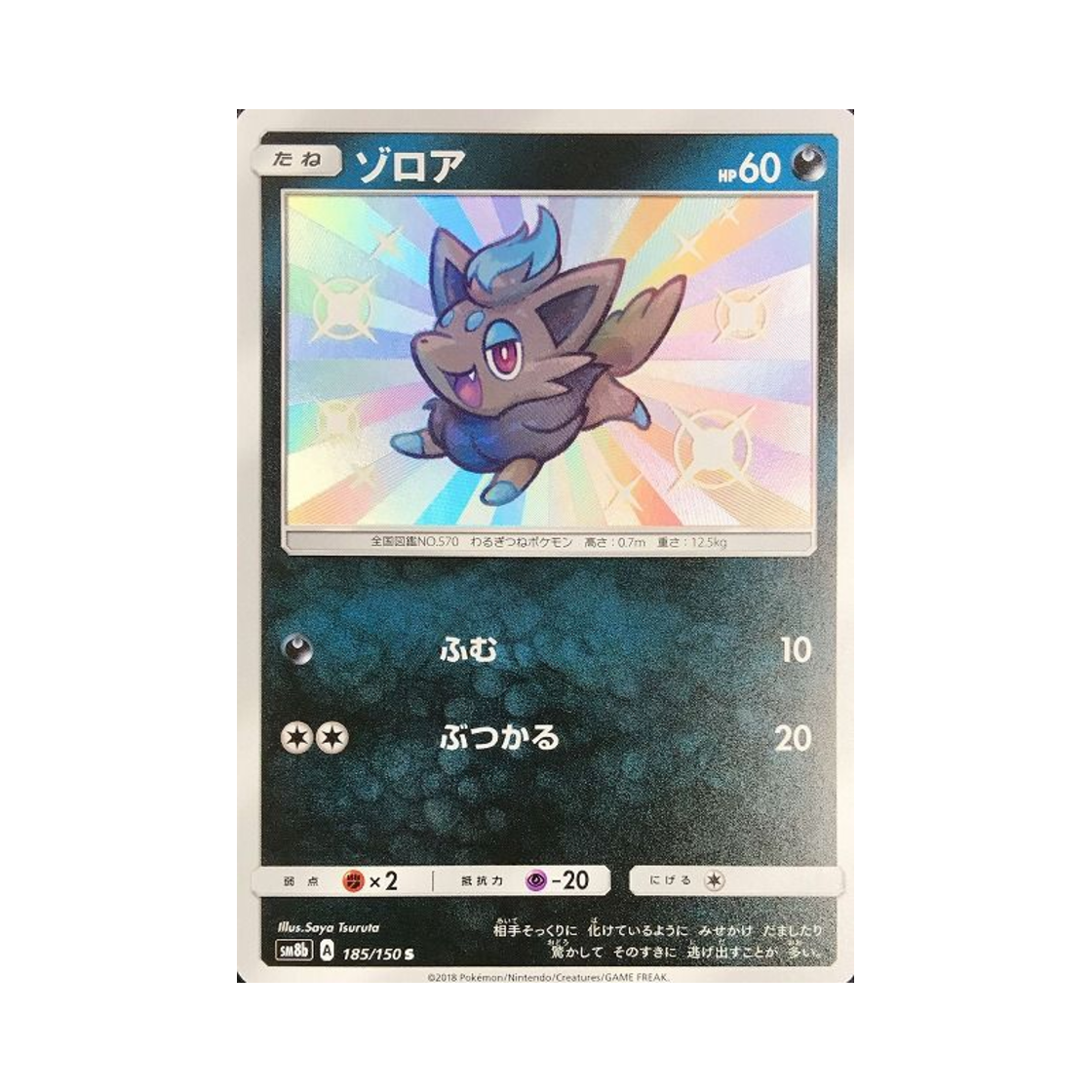 포켓몬 TCG 조로아 S GX 울트라샤이니 (일어판)(Pokemon TCG Zorua S Gx Ultra Shiny (Japanese Ver.)) - 1