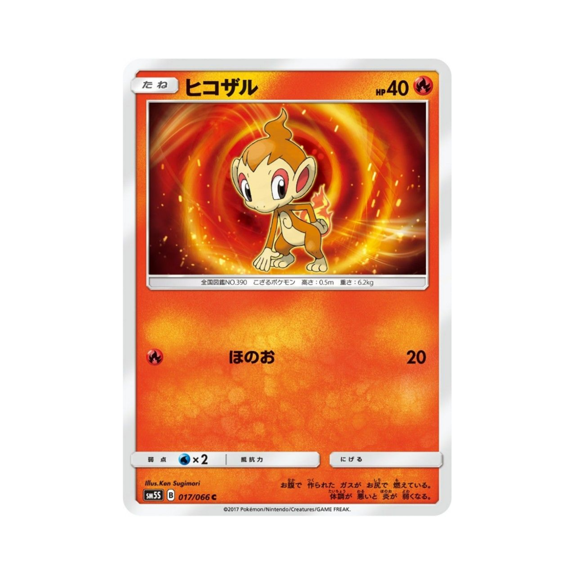 포켓몬 TCG 불꽃숭이 C 울트라썬 (일어판)(Pokemon TCG Chimchar C Ultra Sun (Japanese Ver.)) - 1