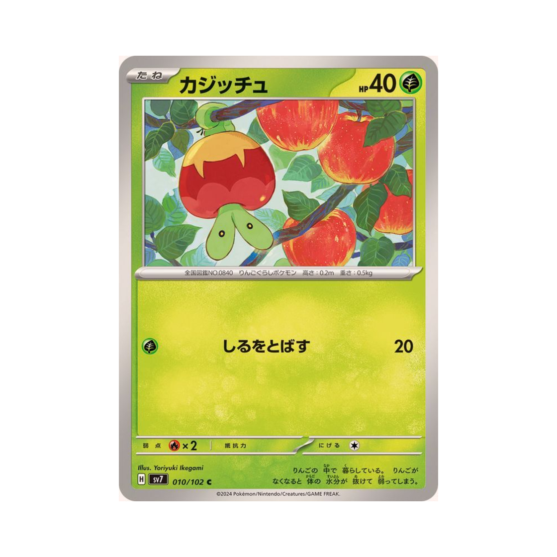 포켓몬 TCG 과사삭벌레 C 스텔라미라클 (일어판)(Pokemon TCG Applin C Stellar Miracle (Japanese Ver.))