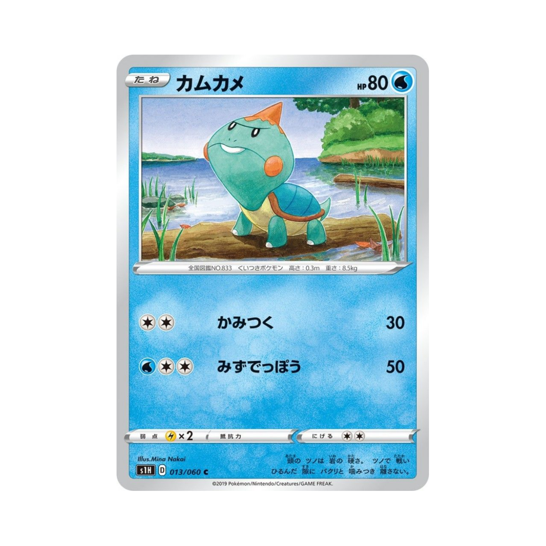 포켓몬 TCG 깨물부기 C 실드 (일어판)(Pokemon TCG Chewtle C Shield (Japanese Ver.))