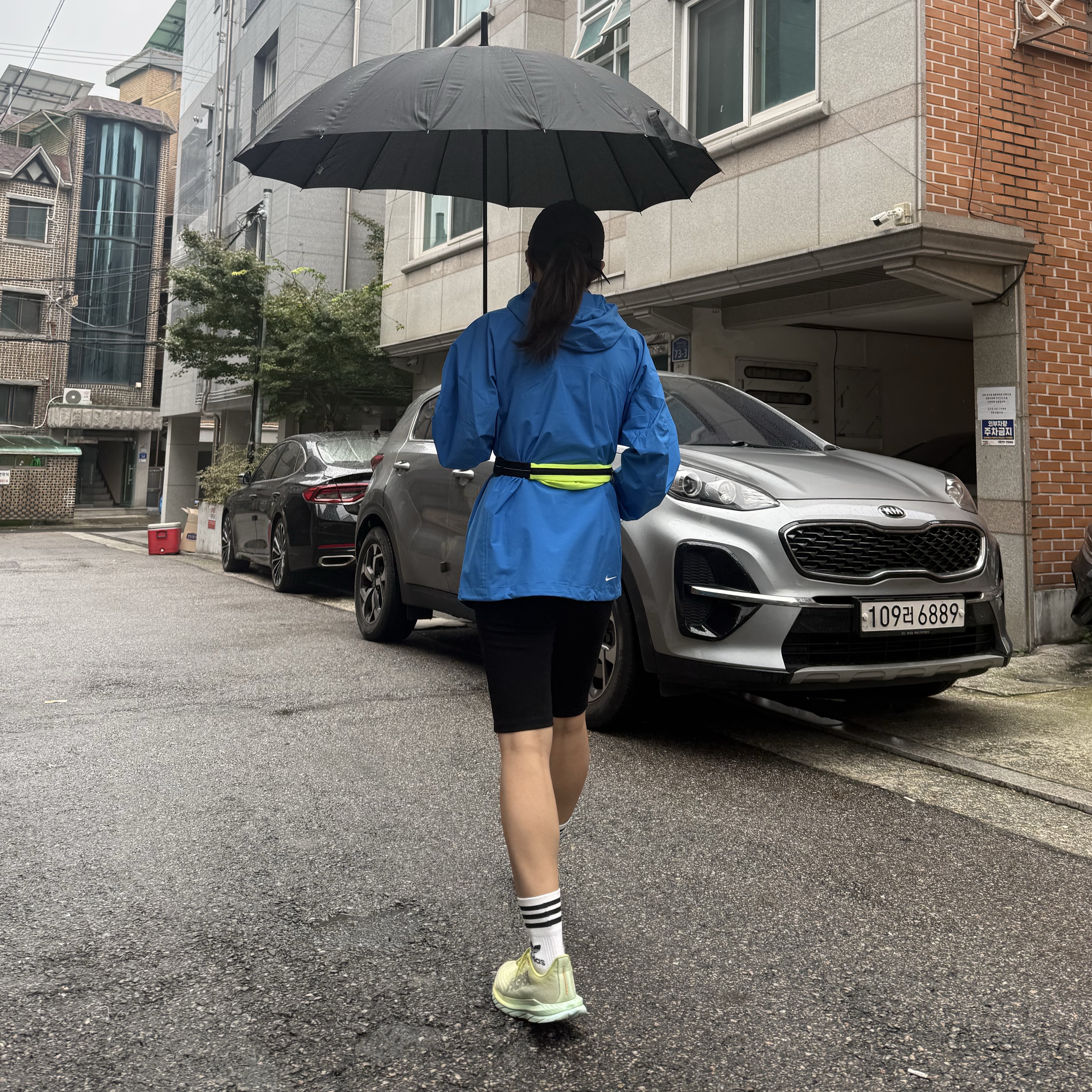 Nike ACG Storm-Fit ADV Cascade Rains Full Zip Jacket Light Photo Blue Summit White - Asia 착용 스타일