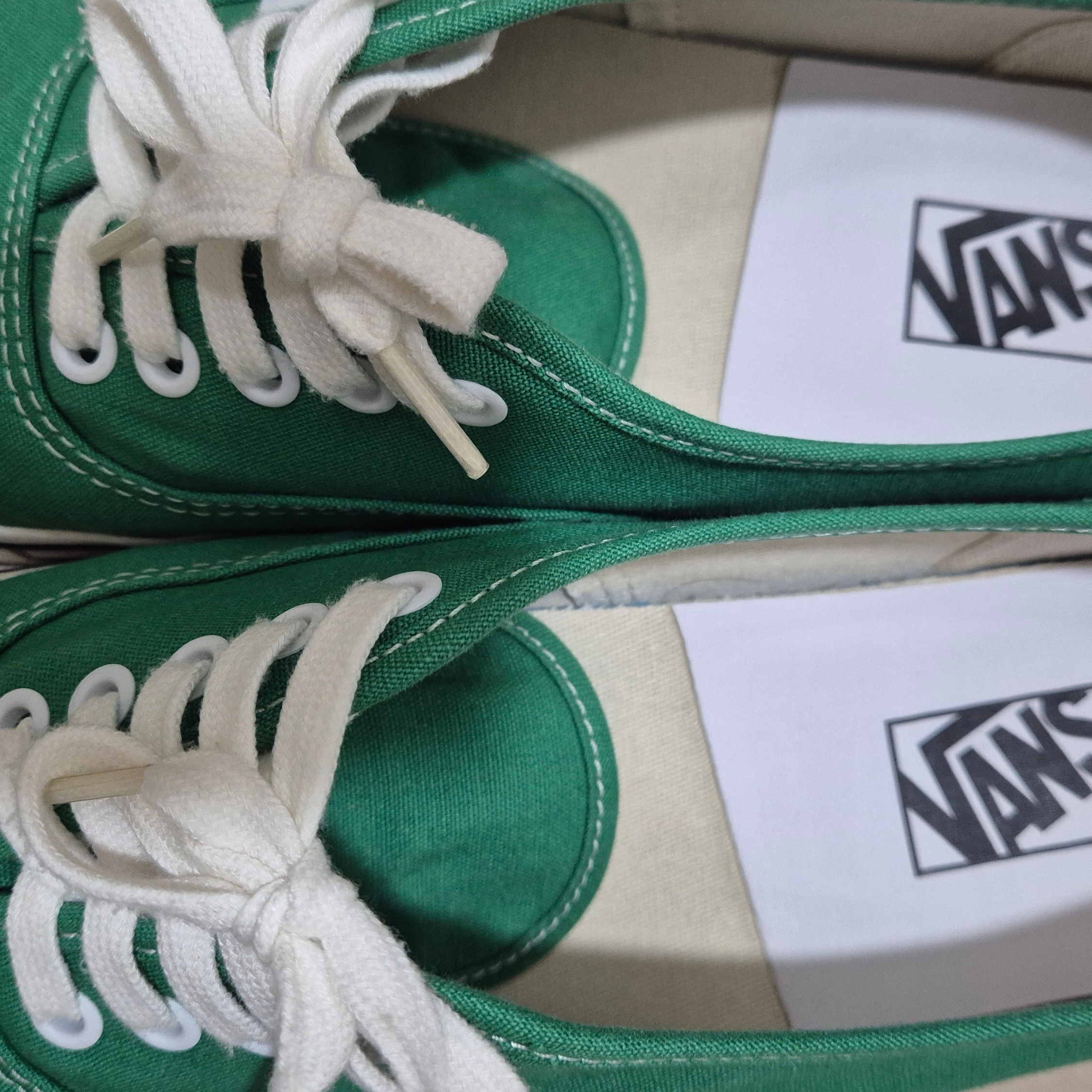 Vans Authentic 44 DX Anaheim Factory Emerald Green 착용 스타일