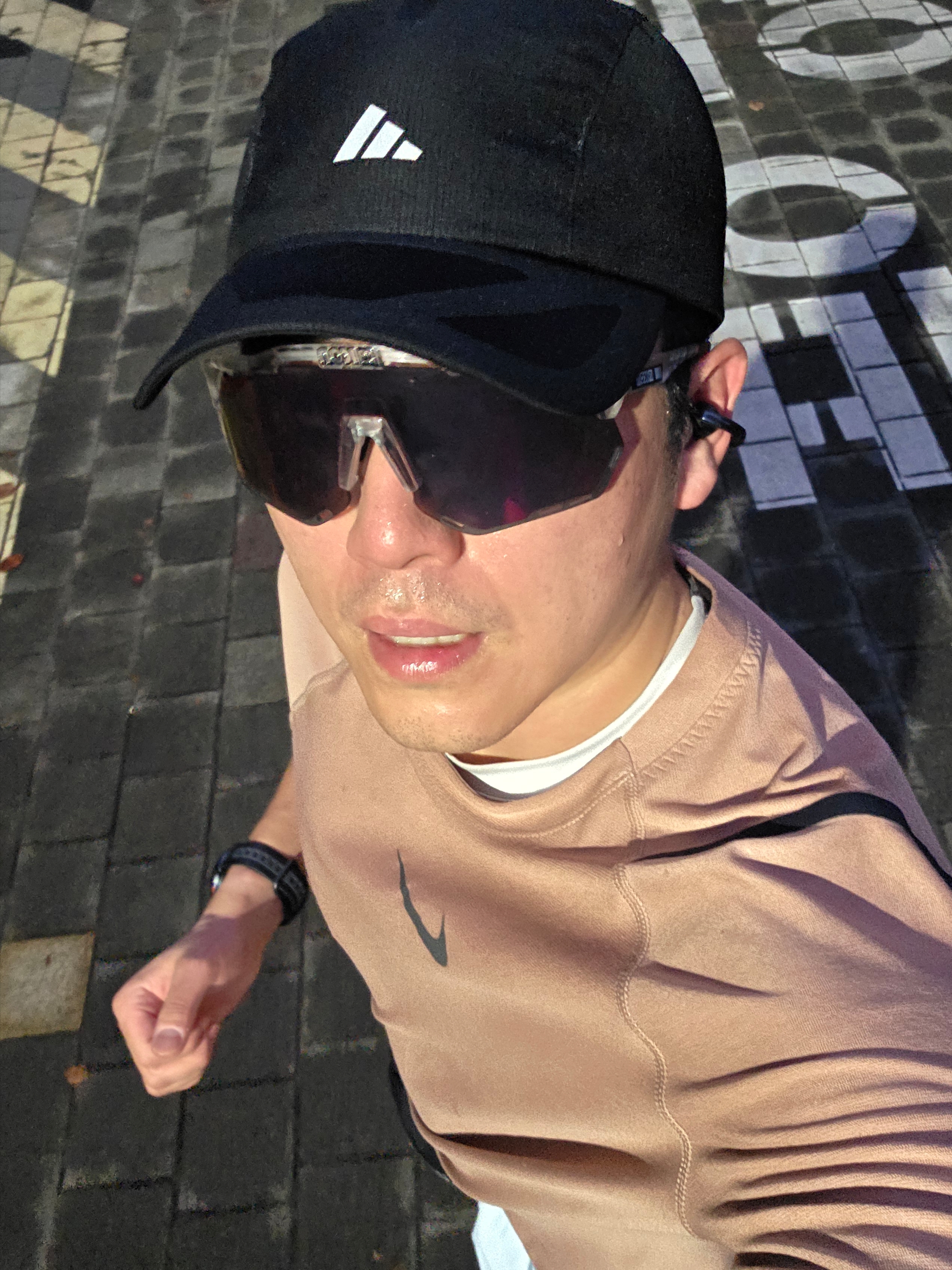 Adidas Running X Adizero Lightweight Climacool Cap Black Reflective Silver 착용 스타일