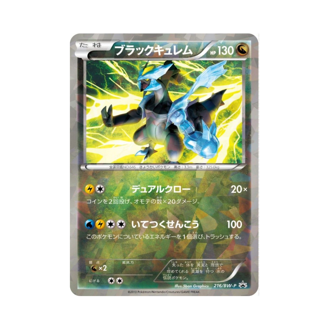 PROMO216-BW-P Pokemon TCG Black Kyurem P Black & White Promos (Japanese Ver.)