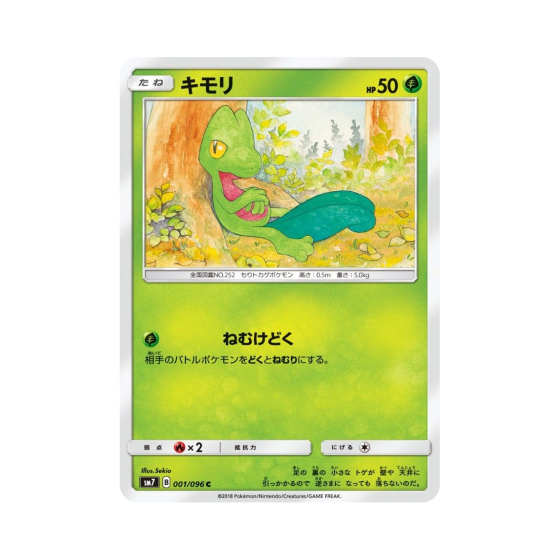 포켓몬 TCG 나무지기 C 창공의 카리스마 (일어판)(Pokemon TCG Treecko C Charisma Of The Wrecked Sky (Japanese Ver.))