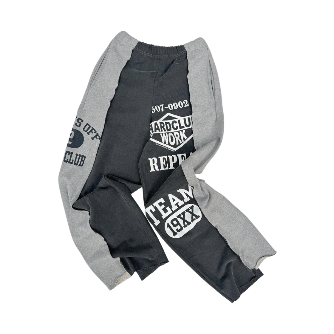 km25fw30 Kasual Manual Labor Club 92Patch Pants Grey