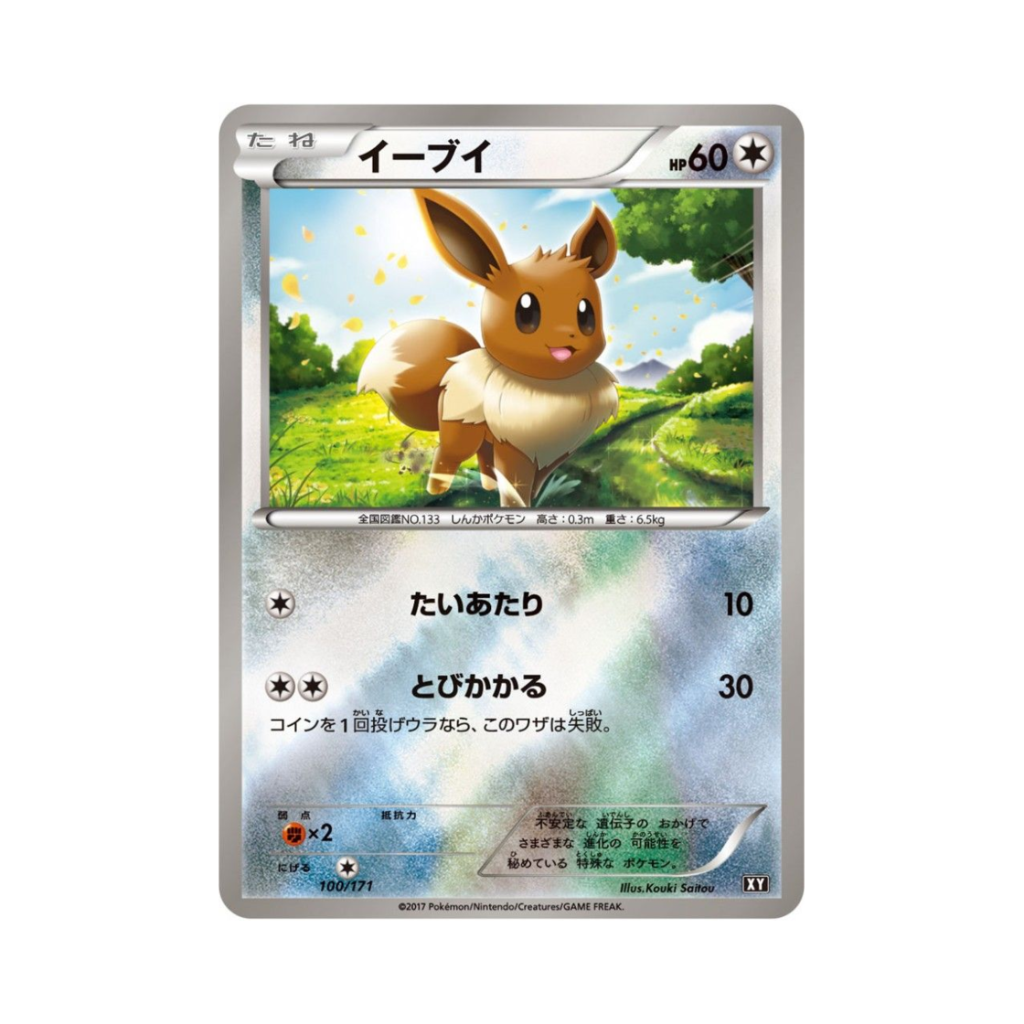 XY-100-171MIRROR Pokemon TCG Eevee Mirror THE BEST OF XY (Japanese Ver.)