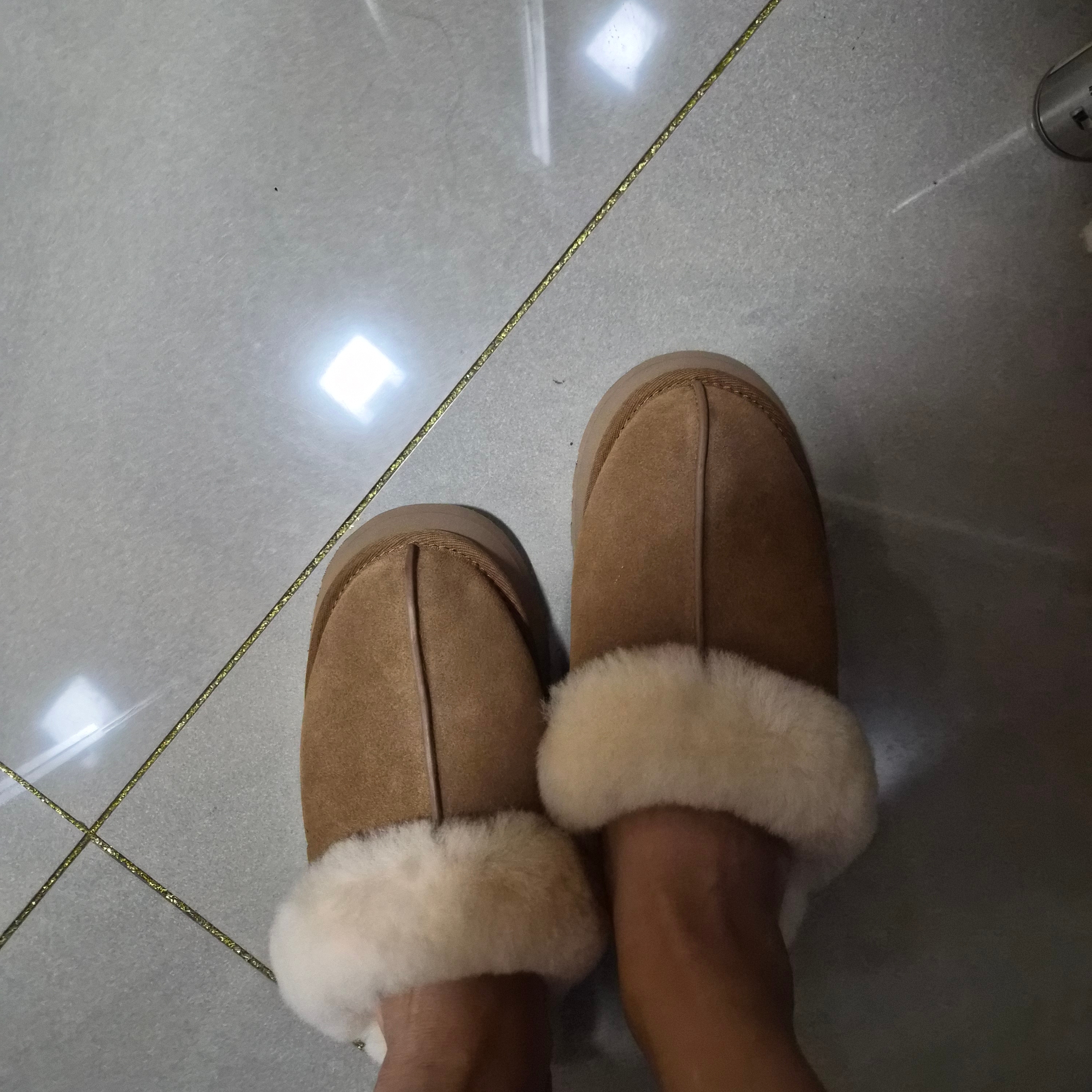 (W) UGG Disquette Slipper Chestnut 착용 스타일