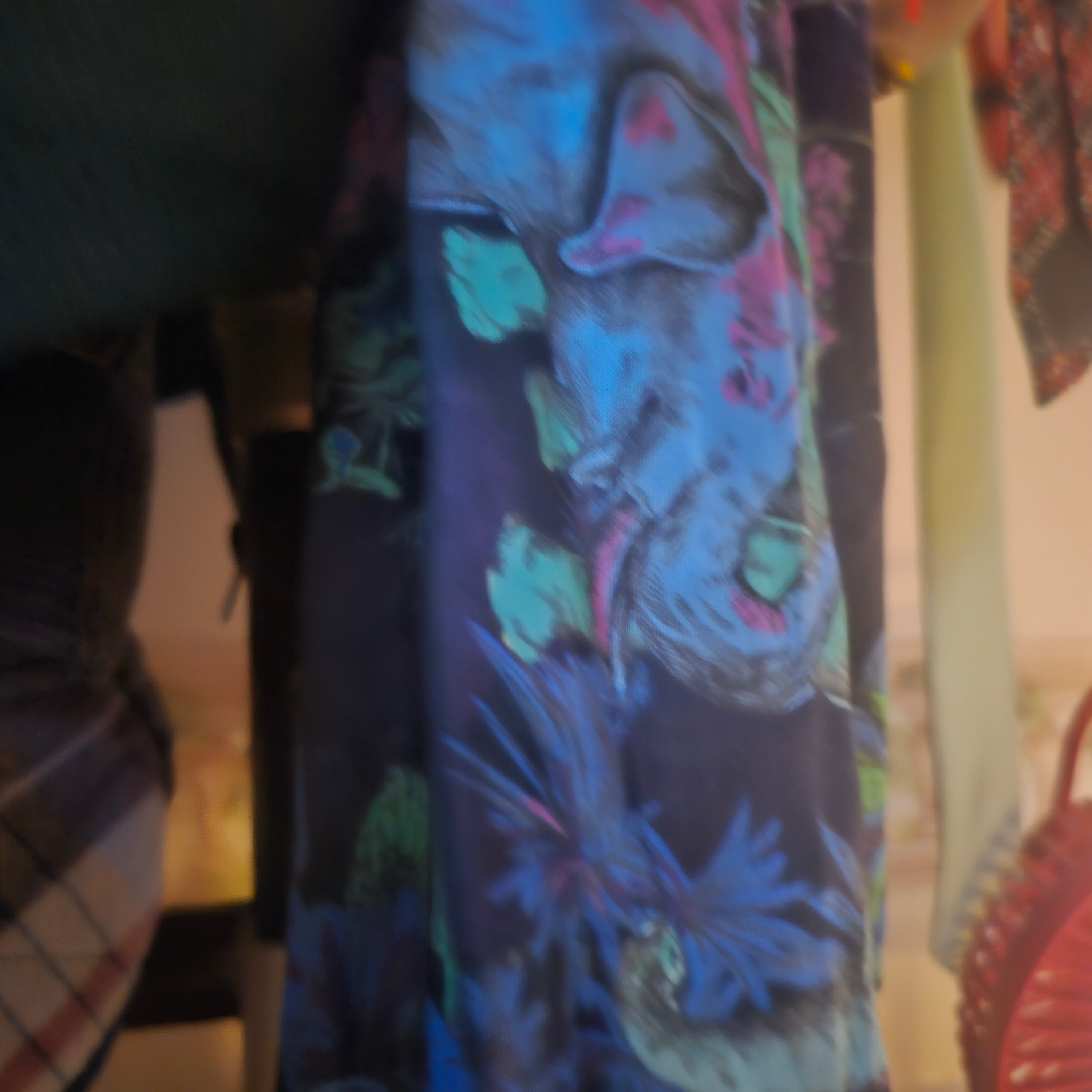 (W) Dior Toile De Jouy Voyage Sarong Cotton Deep Blue Multicolor 착용 스타일