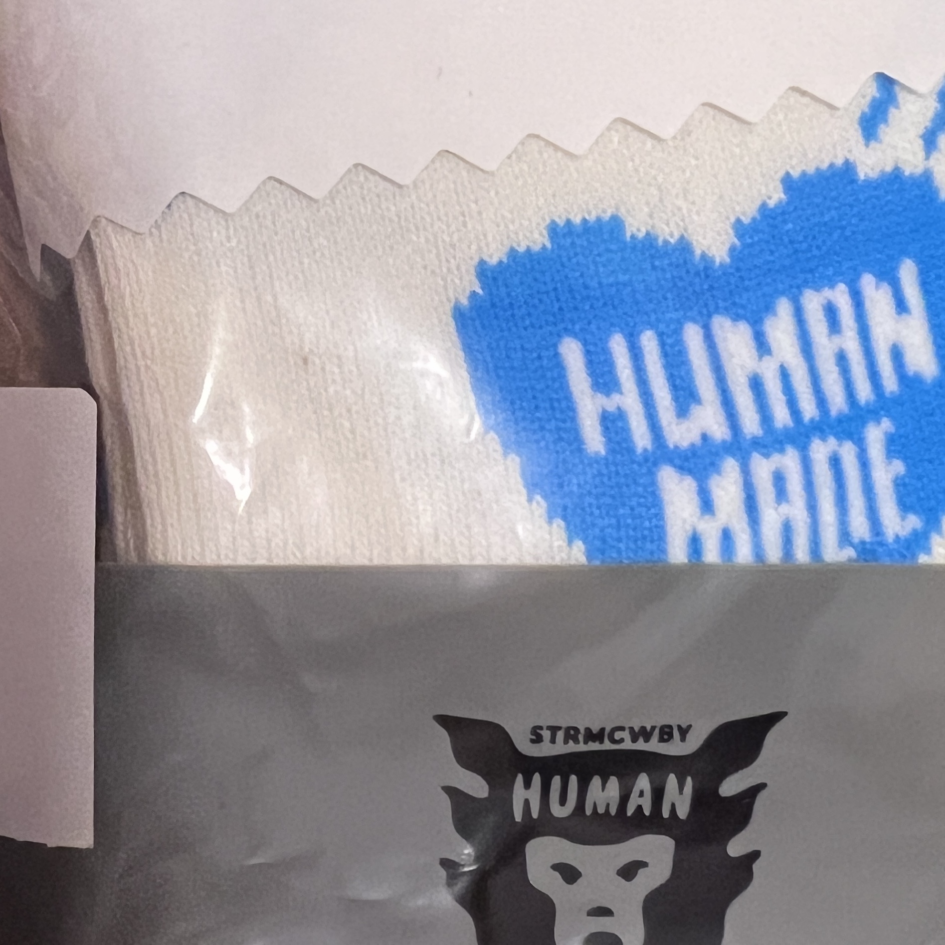 Human Made Heart Socks Blue 착용 스타일