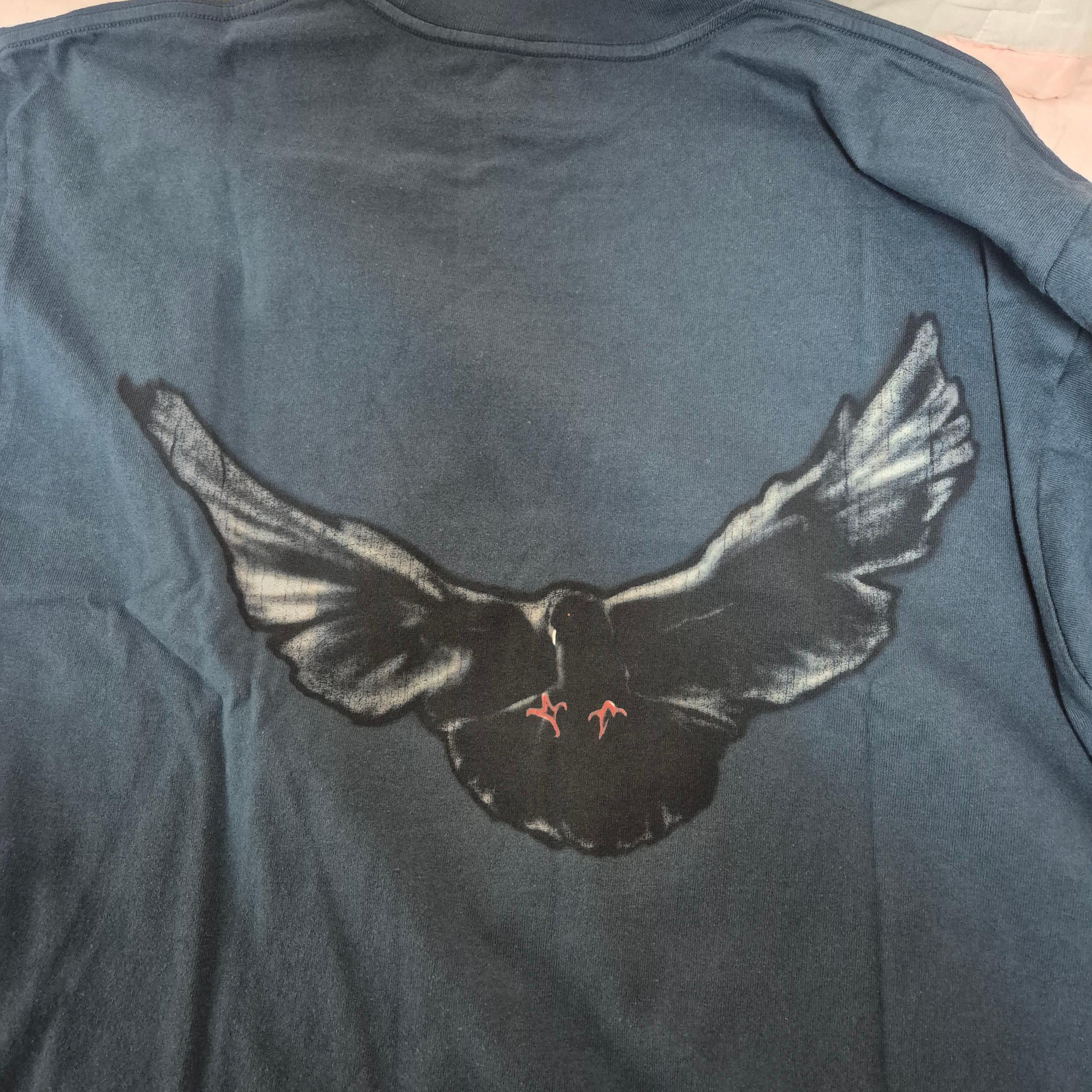 Yeezy Gap Engineered By Balenciaga Dove Long Sleeve T-Shirt Dark Blue 착용 스타일